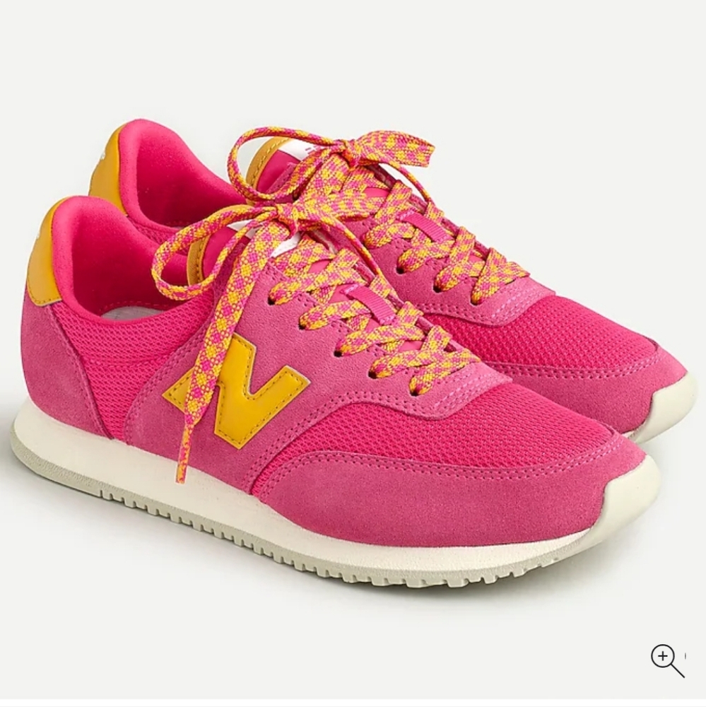 Vibrant Pink and Yellow Women's Sneakers